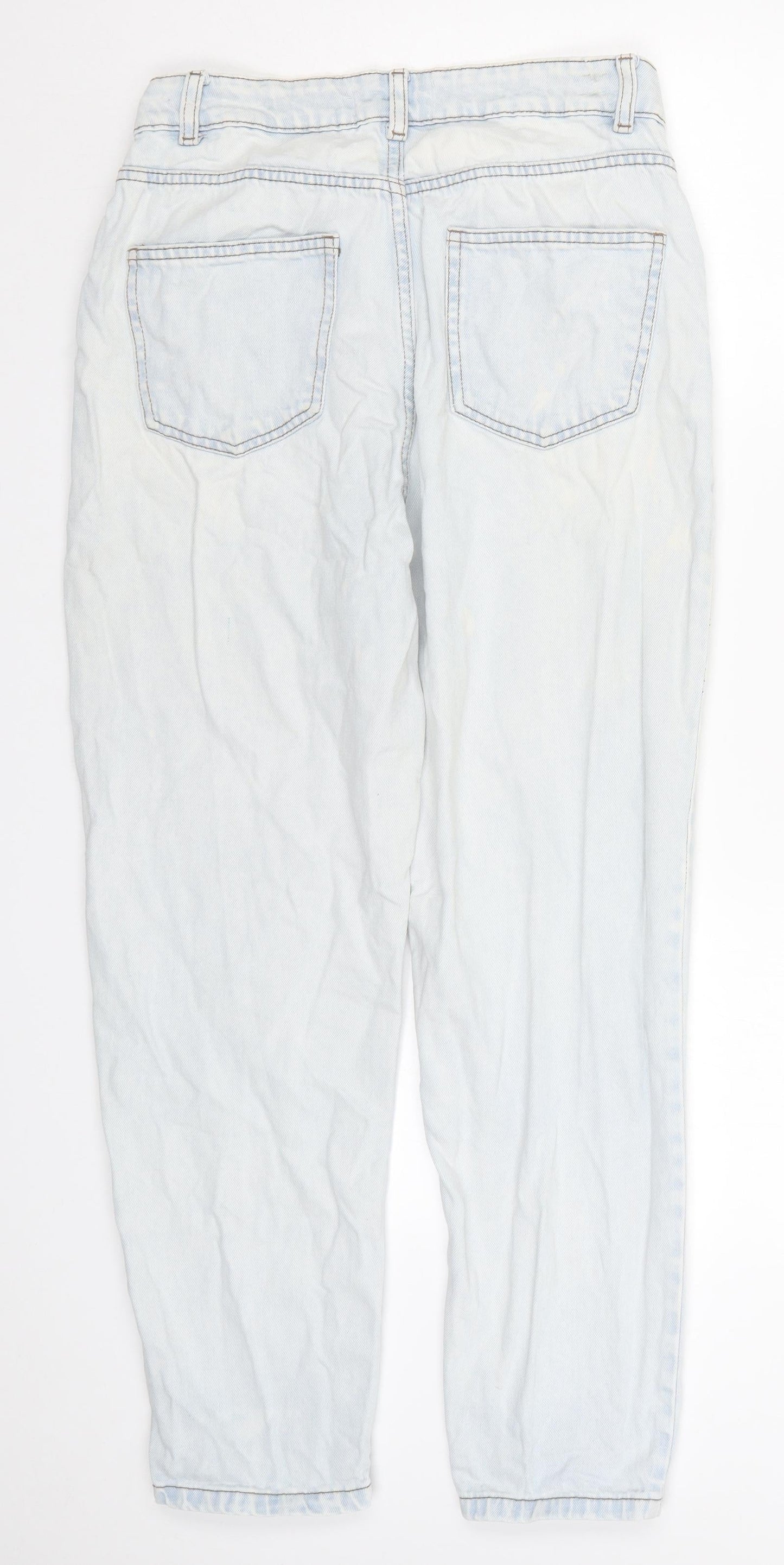 Denim Co Womens Blue  Denim Tapered Jeans Size 10 L26 in