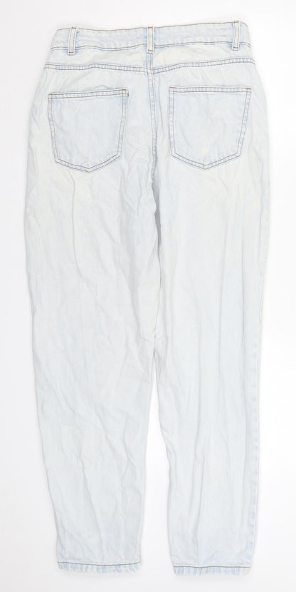 Denim Co Womens Blue  Denim Tapered Jeans Size 10 L26 in