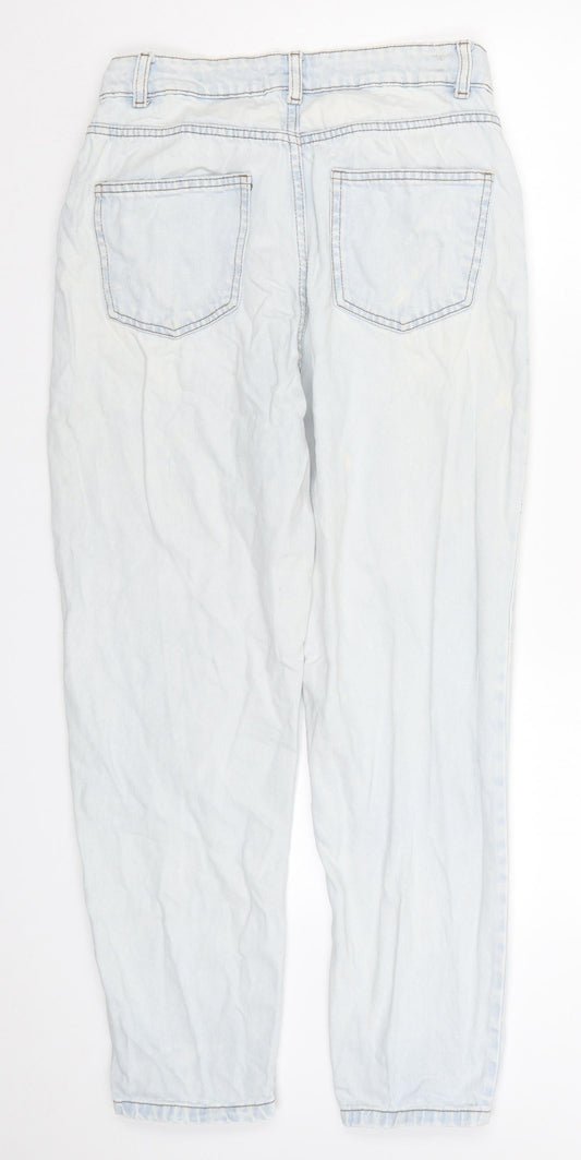 Denim Co Womens Blue  Denim Tapered Jeans Size 10 L26 in