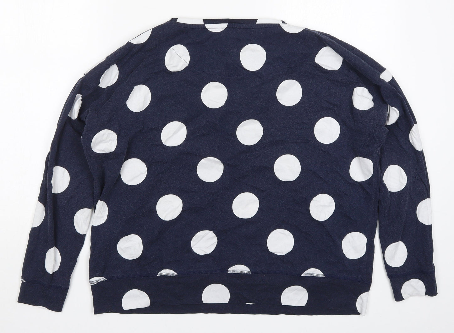 NEXT Womens Blue Polka Dot  Top Pyjama Top Size M