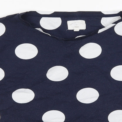 NEXT Womens Blue Polka Dot  Top Pyjama Top Size M