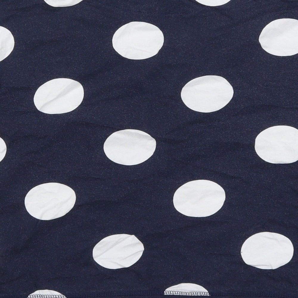 NEXT Womens Blue Polka Dot  Top Pyjama Top Size M