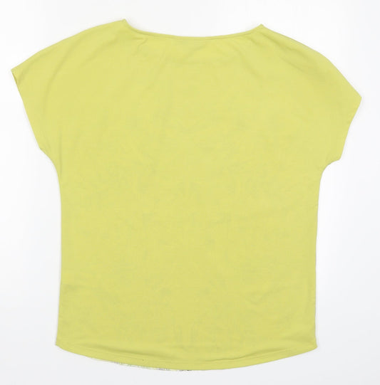 Womens UK Size 8 NEXT Yellow Basic T-Shirt