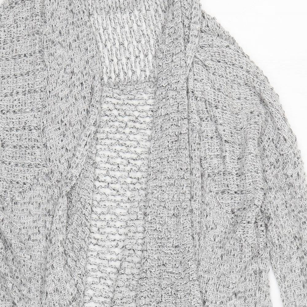 Light Before Dark Womens Grey  Rayon Cardigan Jumper Size S