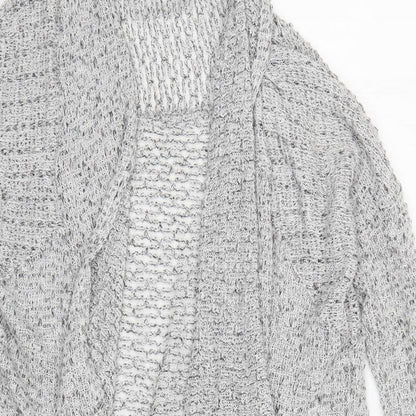 Light Before Dark Womens Grey  Rayon Cardigan Jumper Size S