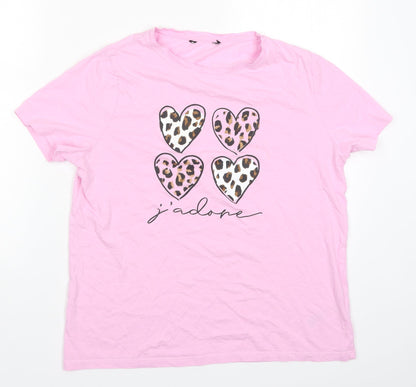 New Look Womens Pink Solid  Top Pyjama Top Size 14  - J'adore
