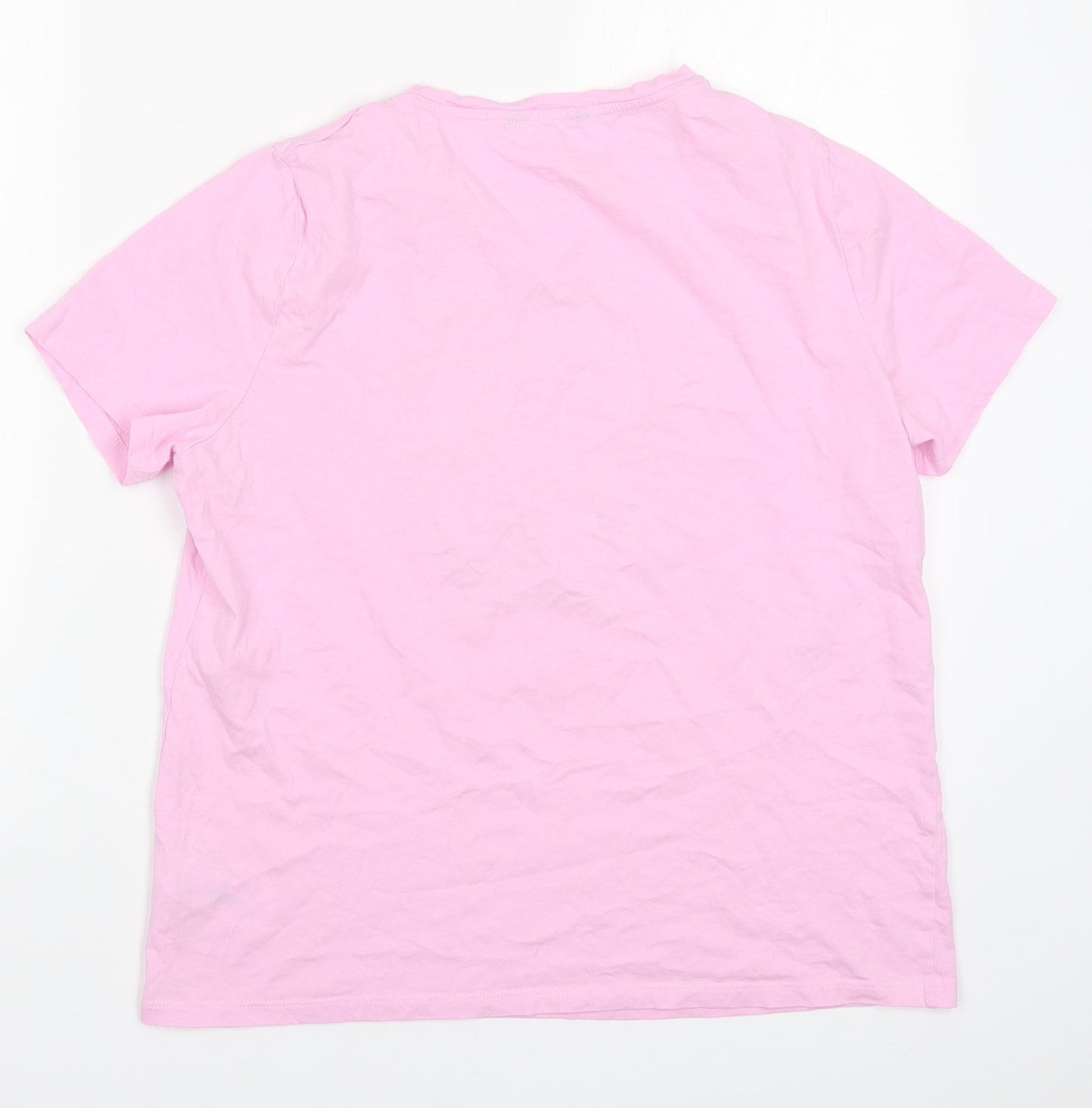 New Look Womens Pink Solid  Top Pyjama Top Size 14  - J'adore