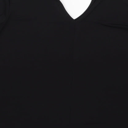 Cha Cha Vente Womens Black   Basic Blouse Size XL