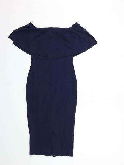 PRETTYLITTLETHING Womens Blue   Bodycon  Size 6