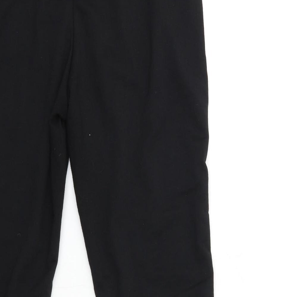 Womens UK Size M Cherry Koko Regular Fit Sweatpants Black Trousers