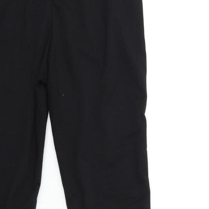 Womens UK Size M Cherry Koko Regular Fit Sweatpants Black Trousers
