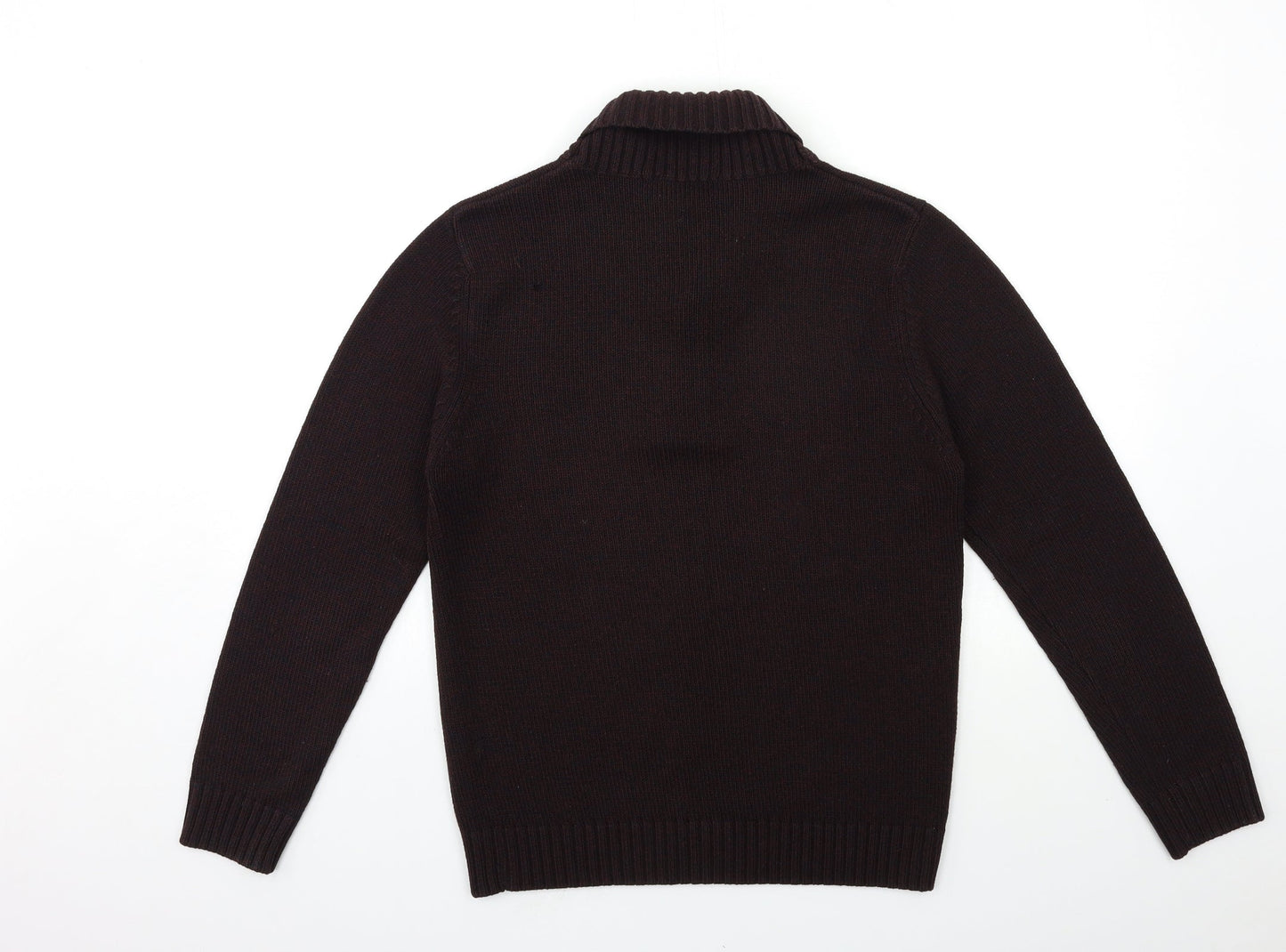 George Mens Brown  Knit Pullover Jumper Size S