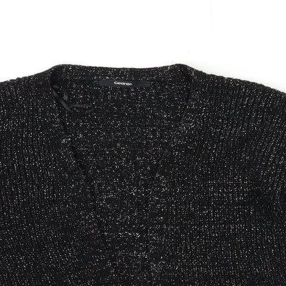 George Girls Black  Knit Cardigan Jumper Size 9-10 Years