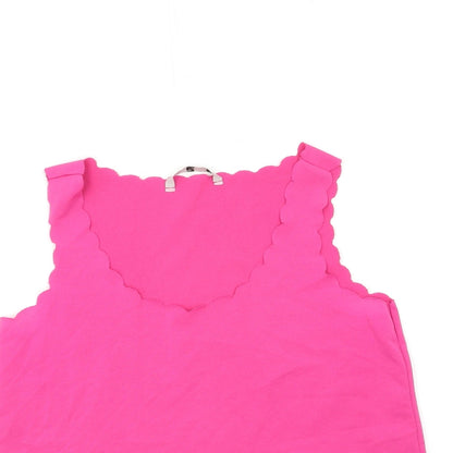 Womens UK Size 8 TU Pink Basic Tank