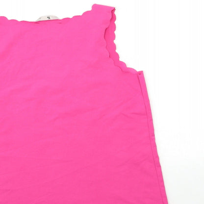 Womens UK Size 8 TU Pink Basic Tank
