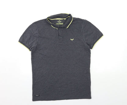 Threadbare Mens Grey    Polo Size S