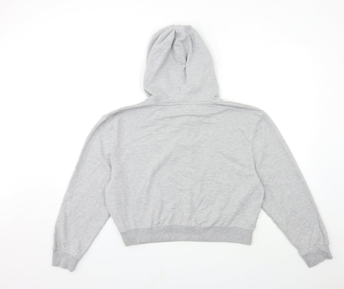 Back view of In the Style women’s grey pullover hoodie, size L