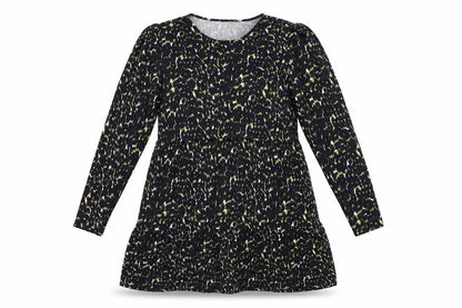 In the Style Womens Black Animal Print  Shift  Size L