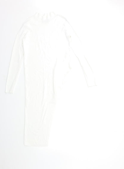 Womens UK Size 12 Missguided White Basic Blouse