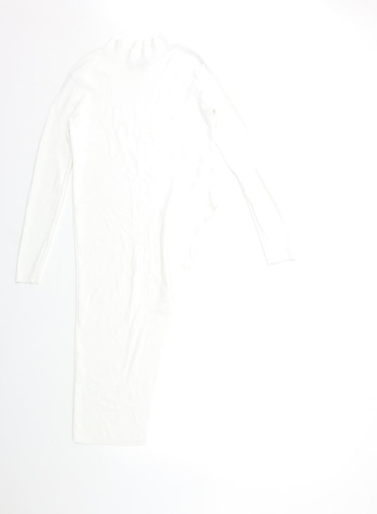 Womens UK Size 12 Missguided White Basic Blouse