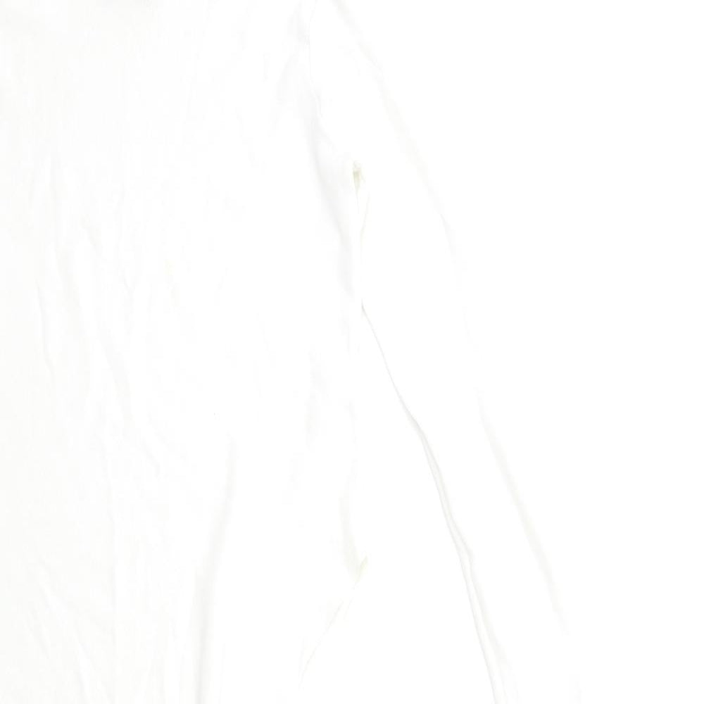 Womens UK Size 12 Missguided White Basic Blouse