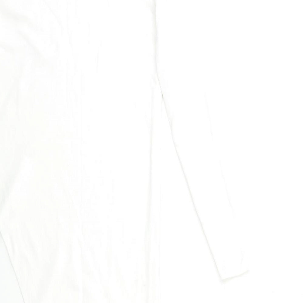 Womens UK Size 12 Missguided White Basic Blouse