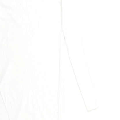 Womens UK Size 12 Missguided White Basic Blouse