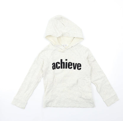 global work Girls Grey   Pullover Hoodie Size 8-9 Years