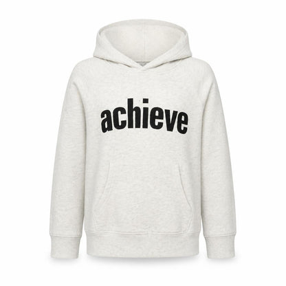 Front view of global work girls’ grey pullover hoodie, size 8-9, years