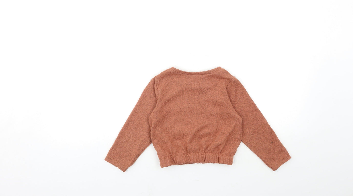 George Girls Brown   Pullover Sweatshirt Size 2-3 Years