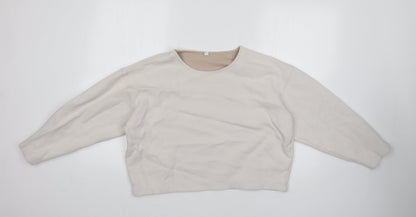 Womens UK Size S Preworn White Pullover Jumper