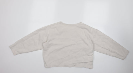 Womens UK Size S Preworn White Pullover Jumper