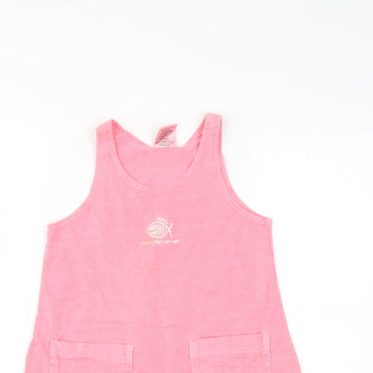 miro Girls Pink   Pinafore/Dungaree Dress  Size 4 Years