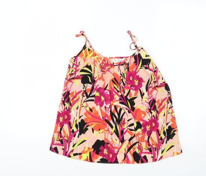 Womens UK Size 6 Miss Selfridge Multicoloured Basic Blouse