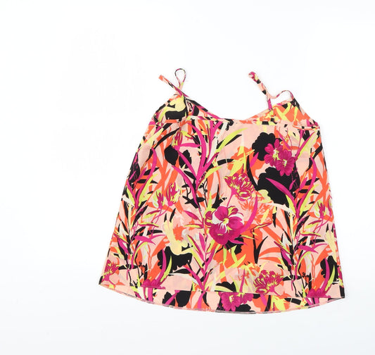 Miss Selfridge Womens Multicoloured Floral  Basic Blouse Size 6