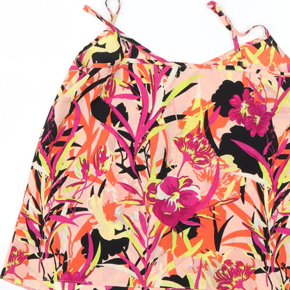 Womens UK Size 6 Miss Selfridge Multicoloured Basic Blouse