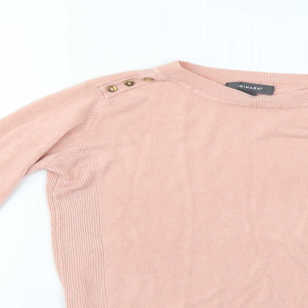 Primark Womens Pink   Pullover Jumper Size 6