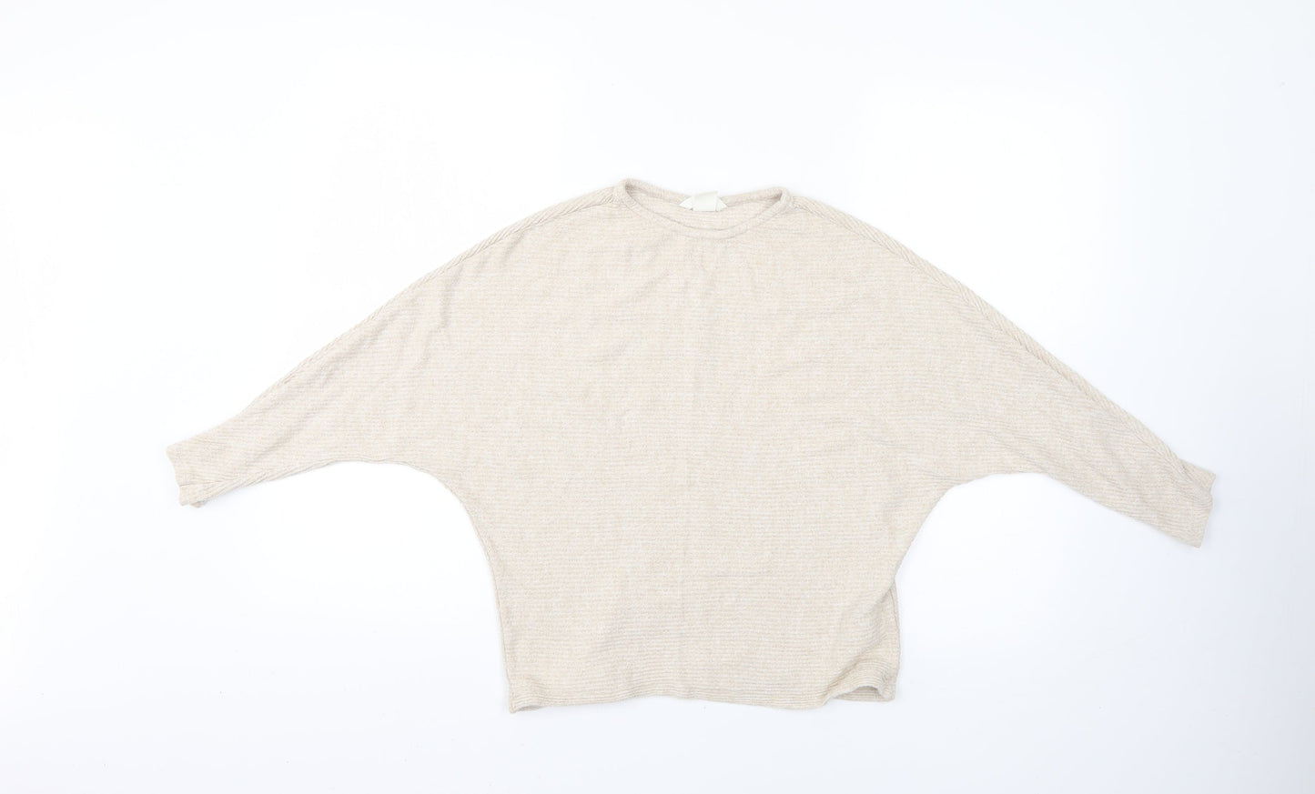 Womens UK Size XS H&M Beige Pullover Jumper