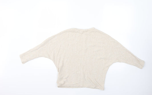 Womens UK Size XS H&M Beige Pullover Jumper