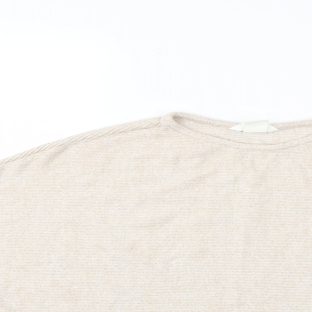 Womens UK Size XS H&M Beige Pullover Jumper