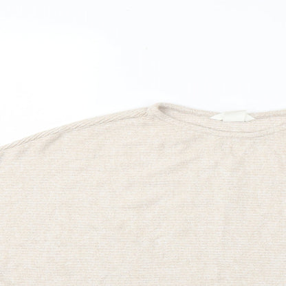 Womens UK Size XS H&M Beige Pullover Jumper