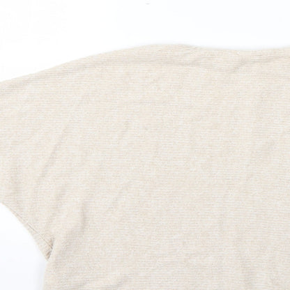 Womens UK Size XS H&M Beige Pullover Jumper