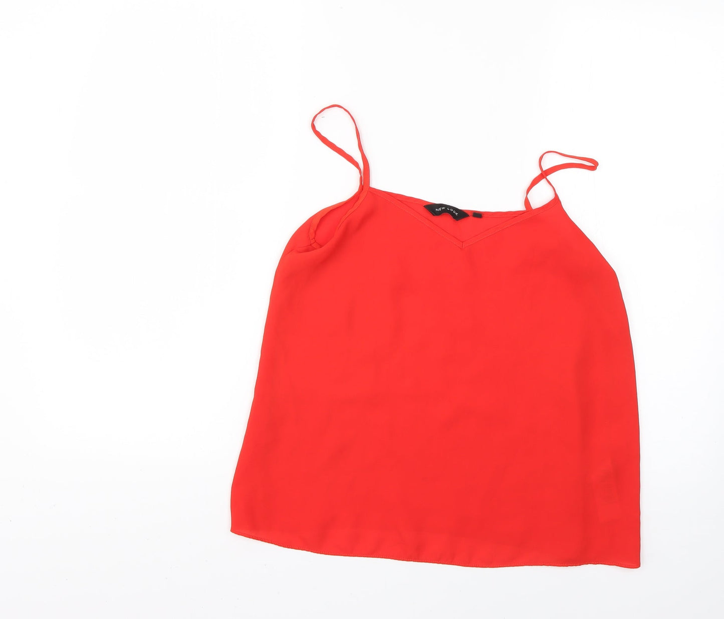 Womens UK Size 8 New Look Red Basic Blouse