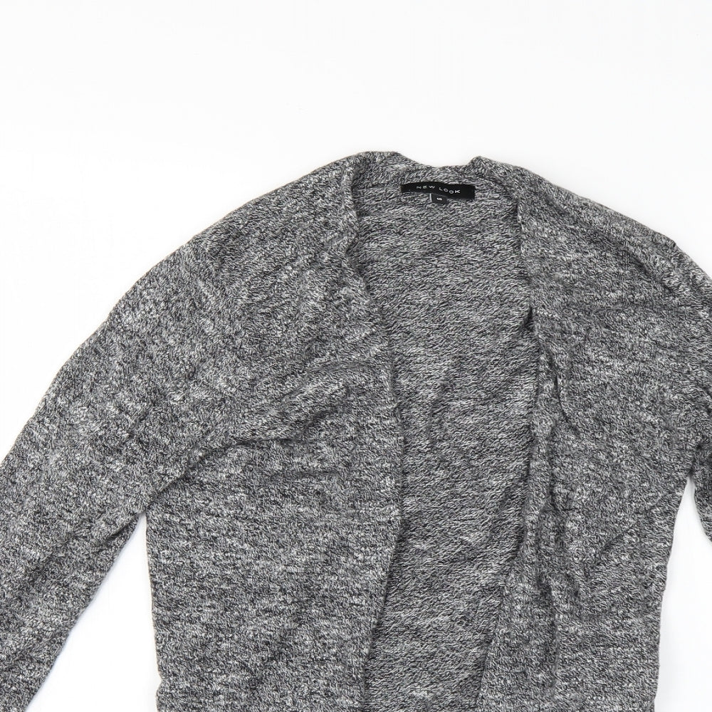 Womens UK Size 10 New Look Grey Cardigan Jumper