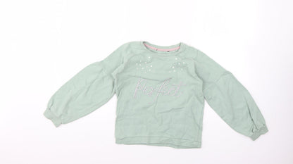 eorge Girls Green   Pullover Jumper Size 9-10 Years