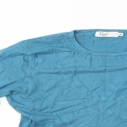 Womens UK Size M Klass Blue Pullover Jumper