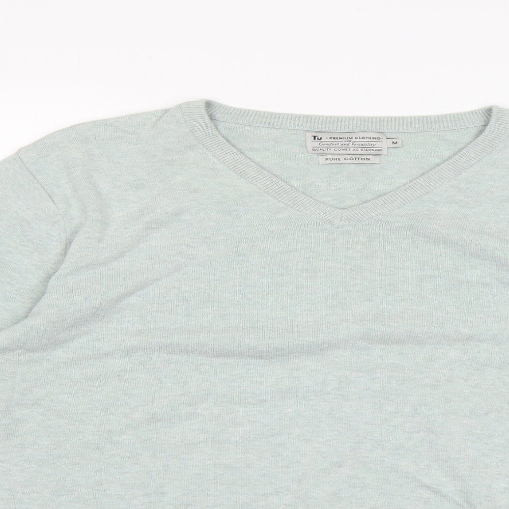 TU Mens Green   Pullover Jumper Size M