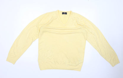Womens UK Size M Marks and Spencer Yellow Pullover Jumper