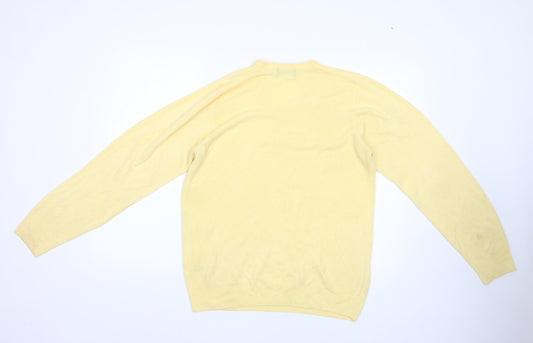 Womens UK Size M Marks and Spencer Yellow Pullover Jumper