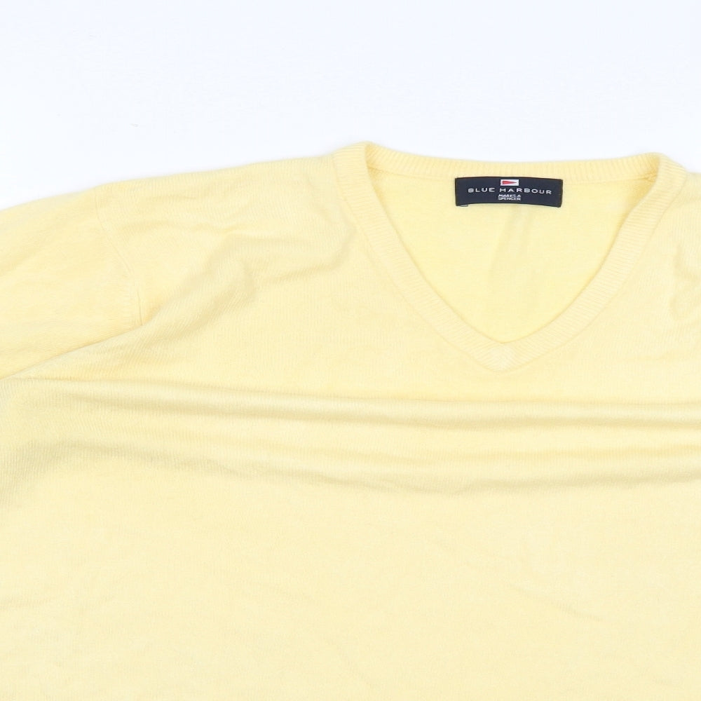 Womens UK Size M Marks and Spencer Yellow Pullover Jumper